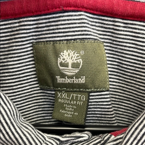 Timberland Black and White Polo Shirt Classic Design - Picture 4 of 7